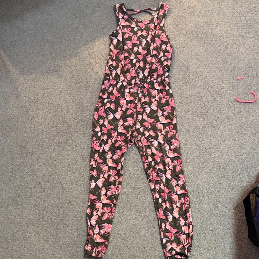 Epic Threads Pink and Black Butterfly One Piece